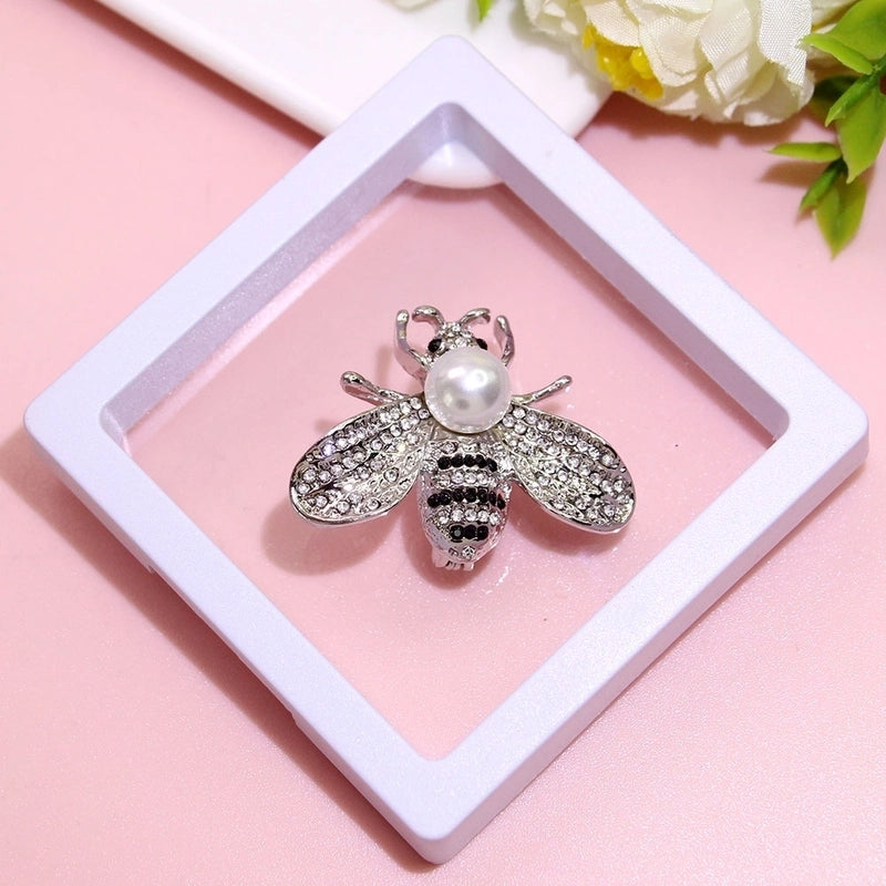 Basic Modern Style Classic Style Pin Animal Flower Alloy Plating Inlay Artificial Pearls Rhinestones Women’s Brooches