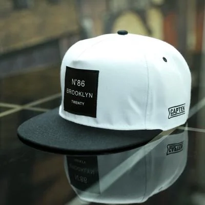 2023 Men Womens BROOKLYN Letters Solid Color Patch Baseball Cap Hip Hop Caps Leather Sun Hat Snapback Hats
