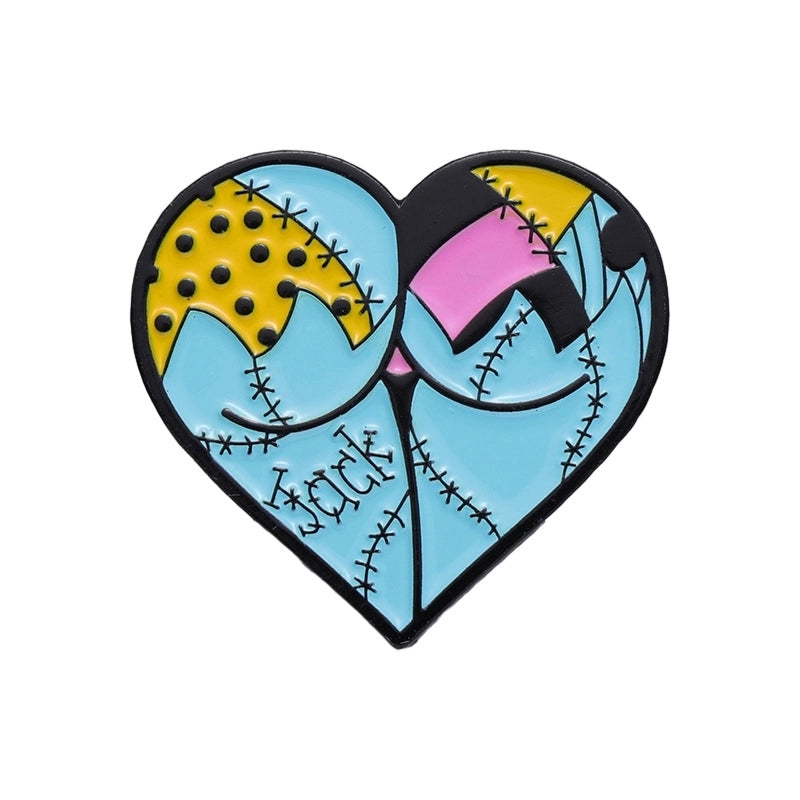 Cute Pin Letter Heart Shape Alloy Stoving Varnish Unisex Brooches