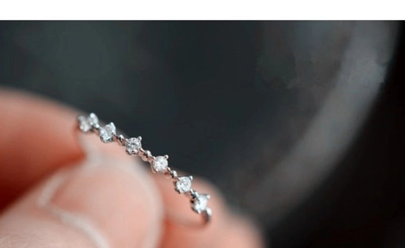 925 Sterling Silver Gem Round Rings