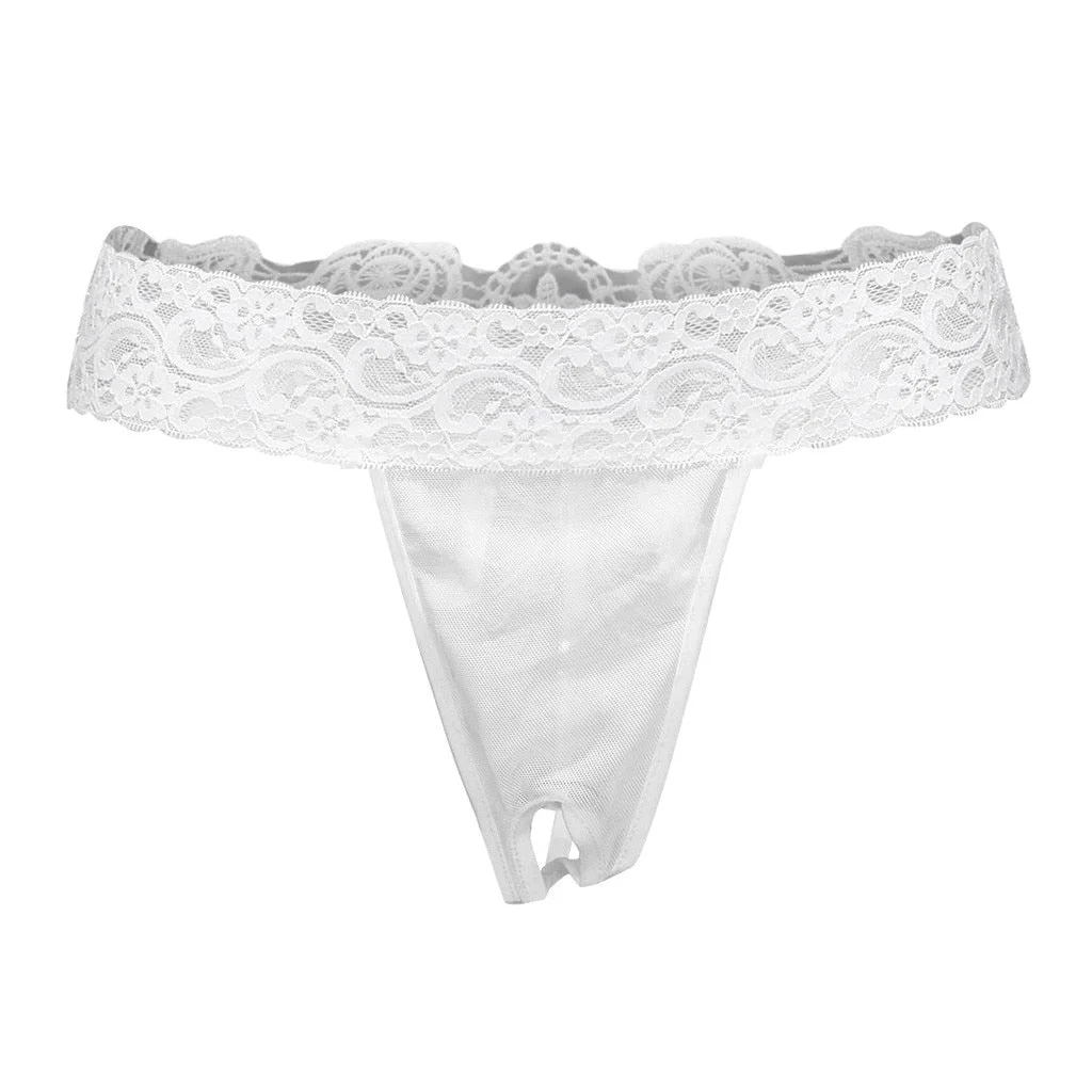 Sexy Panties Women Bowknot See Through Sexy Lace Underwear Female Lingerie G-String Thong Temptation Underpants Plus Size S-3XL