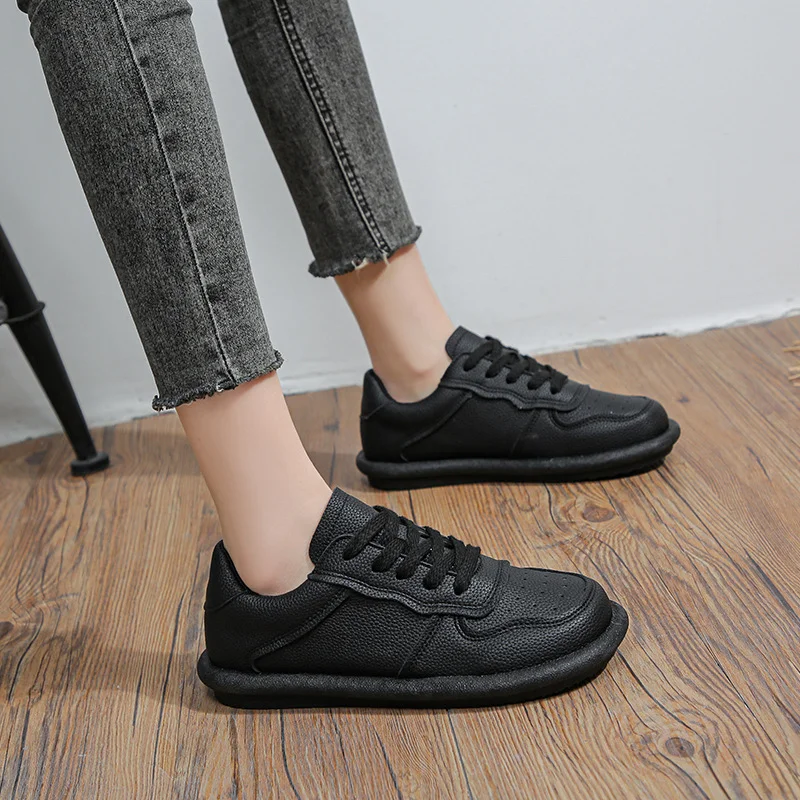 Churchf Churchf Wind Board Shoes Women 2024 Spring And Autumn New Soft Bottom Women's Shoes Lace Up Small White Shoes Women Fashion Light Casual Shoes Women