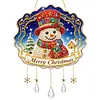 Christmas DIY Acrylic Diamond Painting Pendant Double Sided Paint Suncatcher Hanging Ornament Home Decor Kit 