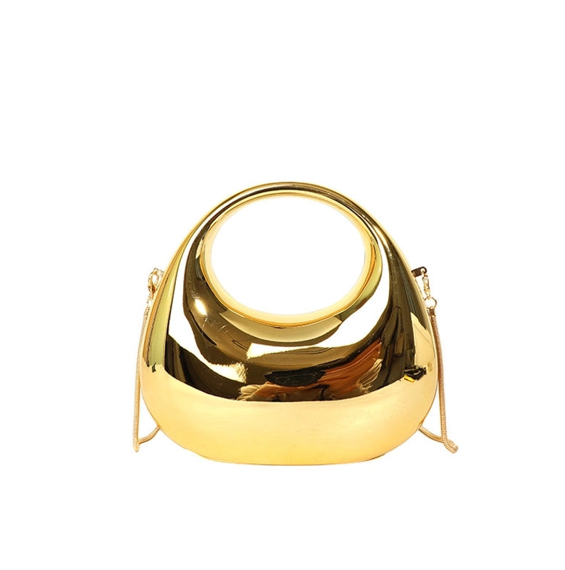 Women’s Arylic Gradient Color Solid Color Streetwear Dumpling Shape Magnetic Buckle Evening Bag