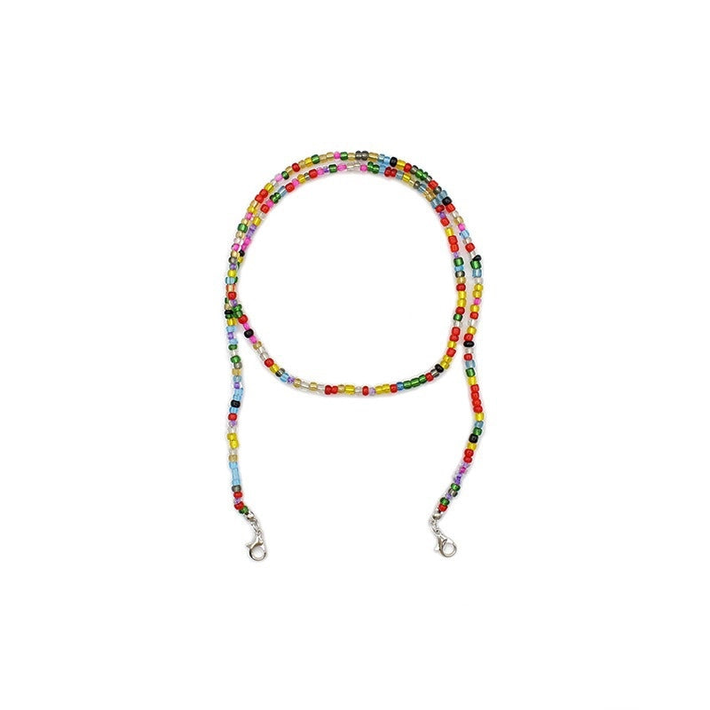 Casual Minimalist Geometric Crystal Unisex Glasses Chain