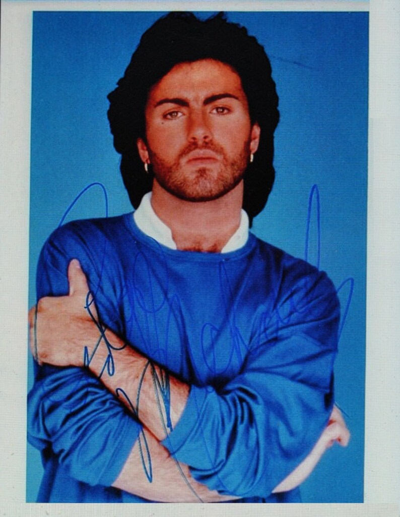 GEORGE MICHAELS SIGNED Photo Poster painting Wham wcoa