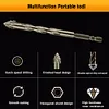 6PCS 4-Blade Saw Tooth Eccentric Drill Bit High-Strength Eccentric Twist Drill