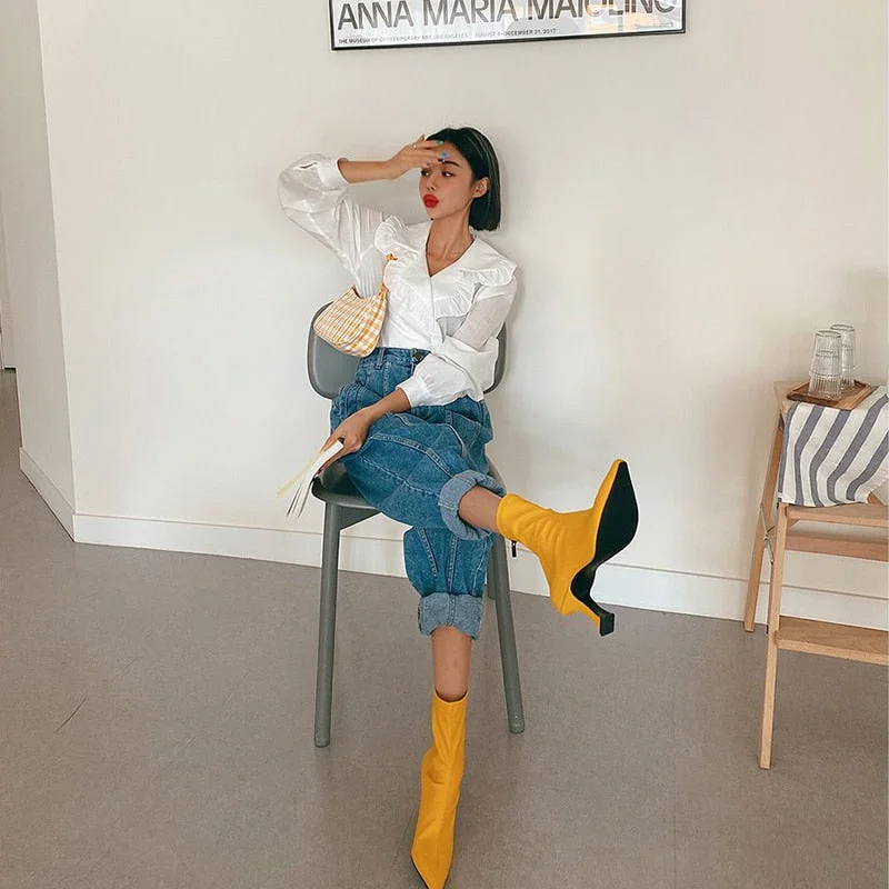 High Waist Jeans Women Harem Pants Korean Style Outfits Casual High Street Denim Trousers Pantalon Femme Vintage Jeans