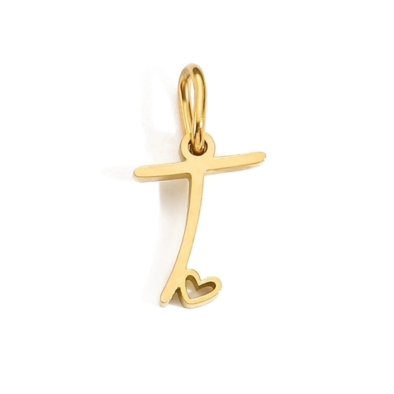 1 Piece Minimalist Letter Stainless Steel Plating Pendant Jewelry Accessories