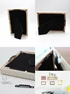 Bloom Flower DIY Building Block Photo Frame Kit,Creative Handmade Assembled Photo Frame Handmade Craft Gift Home Tabletop Display Decor