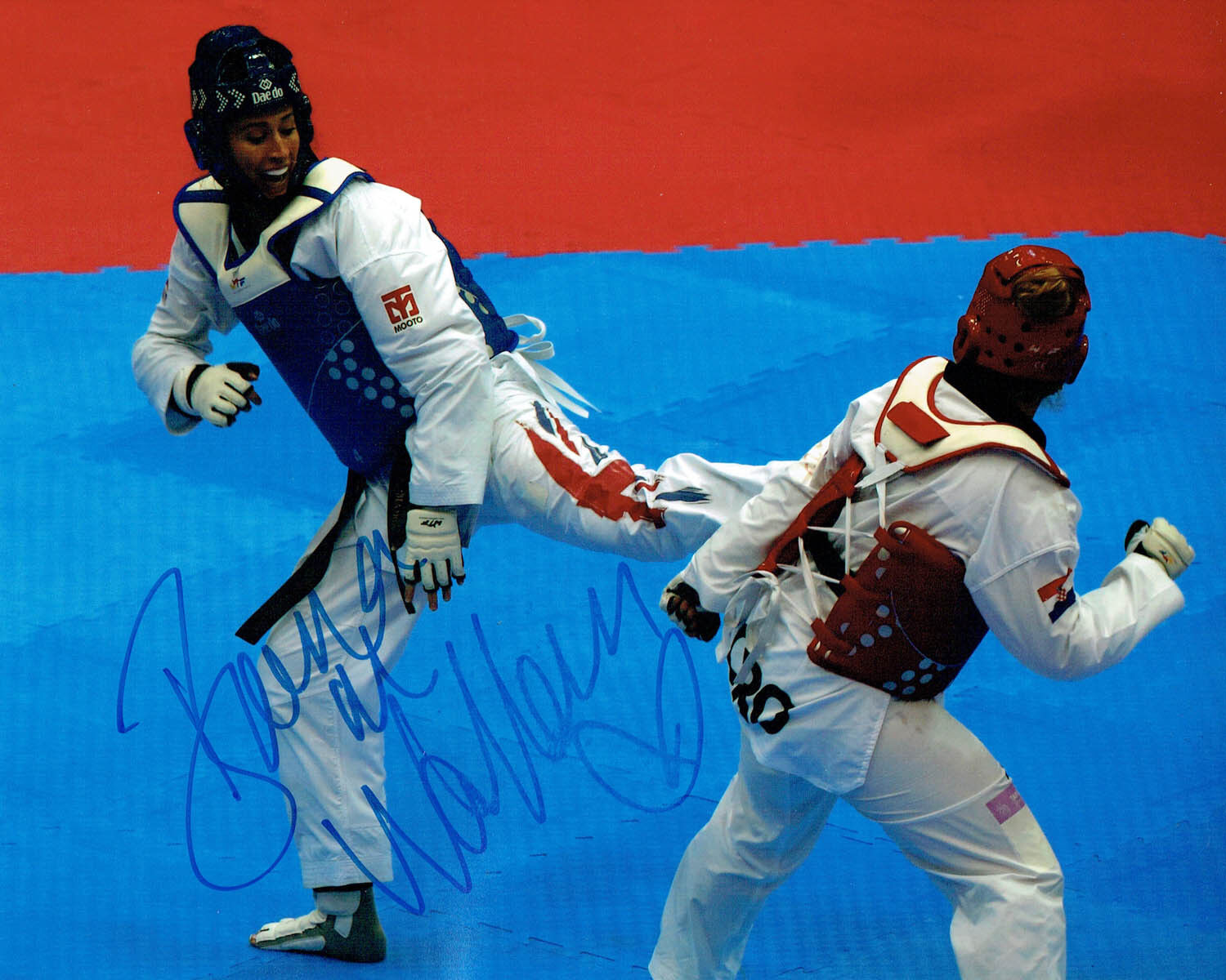 Bianca WALKDEN Taekwondo Olympics Autograph Signed 10x8 Photo Poster painting 1 AFTAL COA