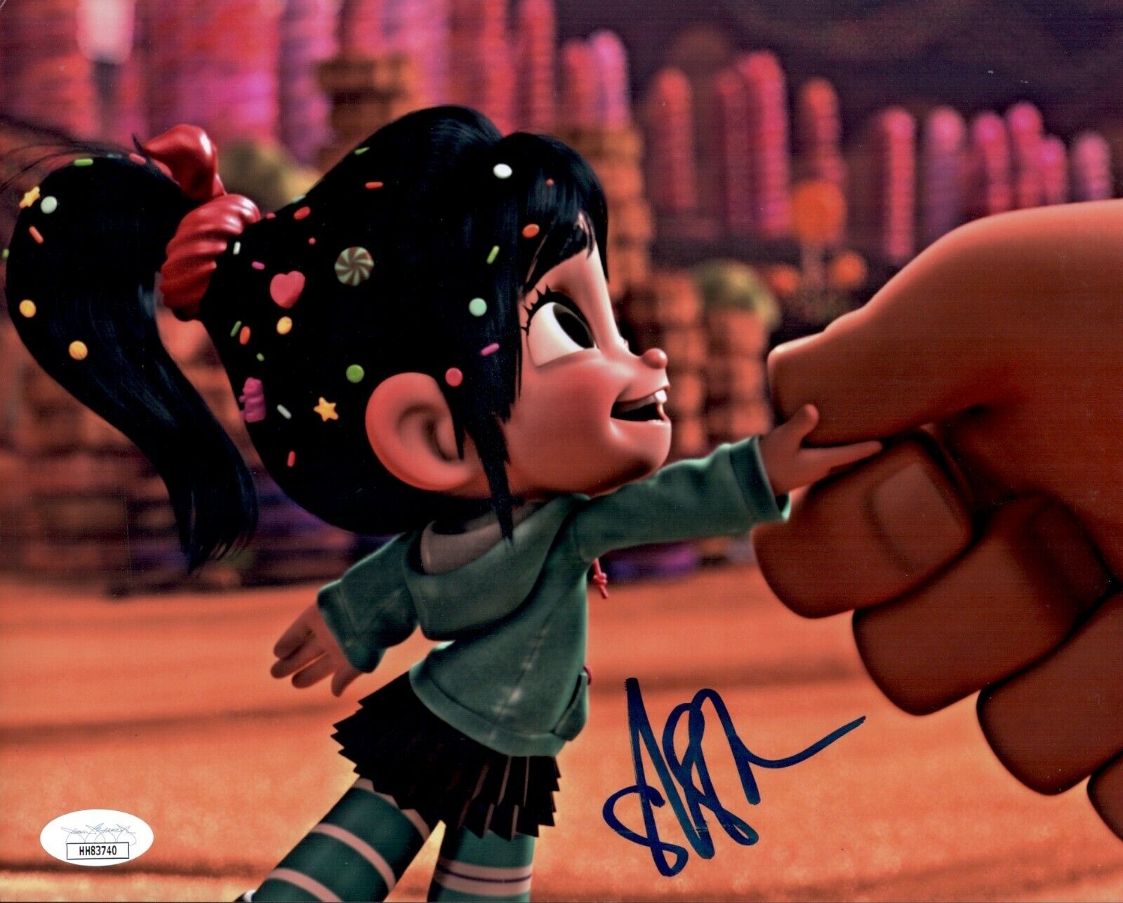 SARAH SILVERMAN Hand Signed 8X10 WRECK IT RALPH Autograph Photo Poster painting JSA COA Cert