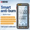 Smart Anti-burn Rechargeable Multimeter True RMS Multimetr Diode Meter (Black)