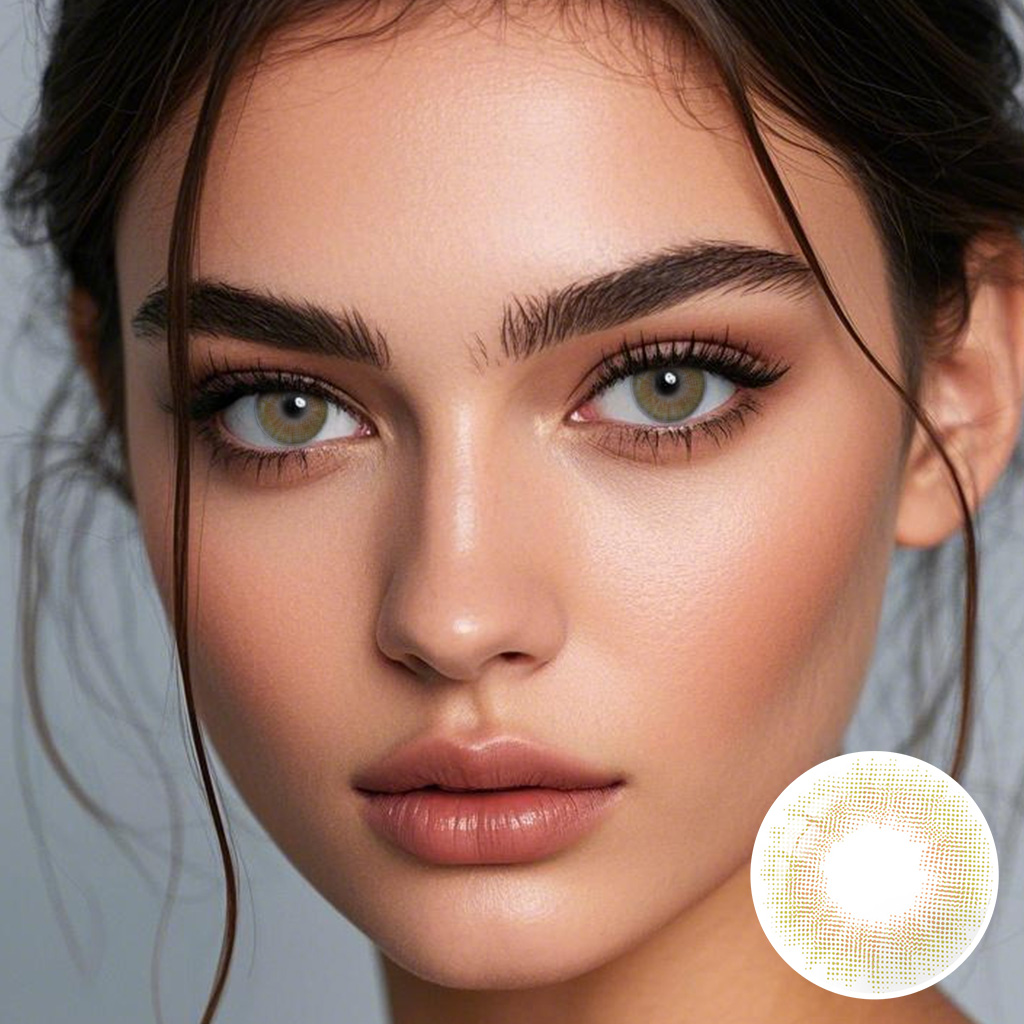 Spanish REAL OLIVE Colored Contact Lenses
