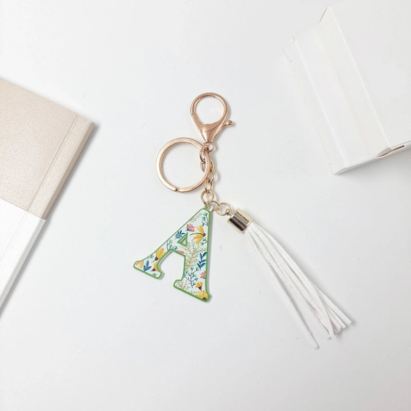 Elegant Streetwear Letter Pu Leather Alloy Women’s Bag Pendant Keychain