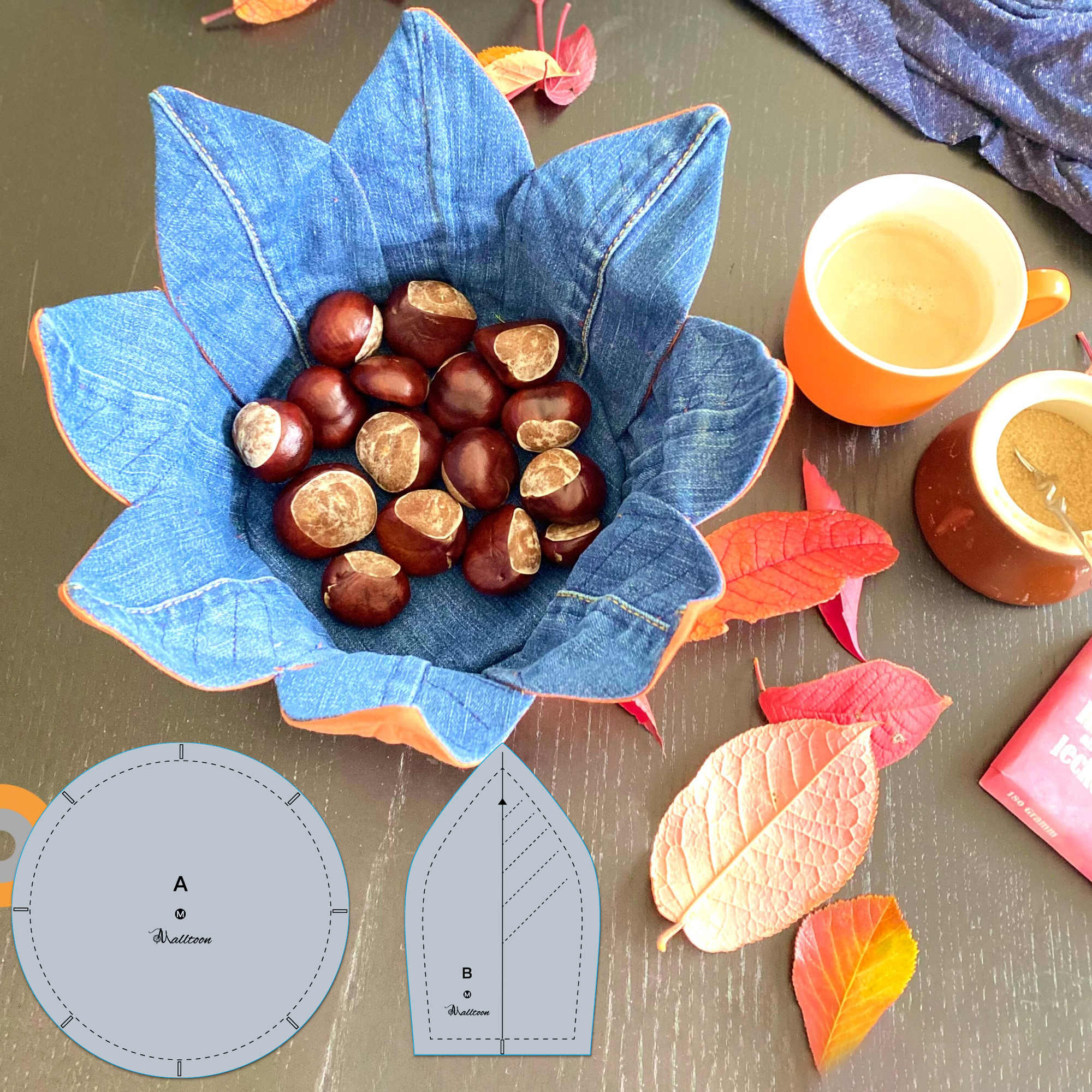 DIY Fabric Basket Sewing Pattern Template — With Tutorial