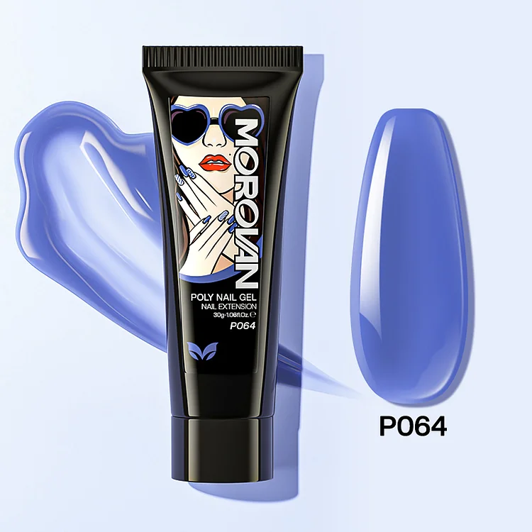Blue Eyeshadow Poly Nail Gel 30ml