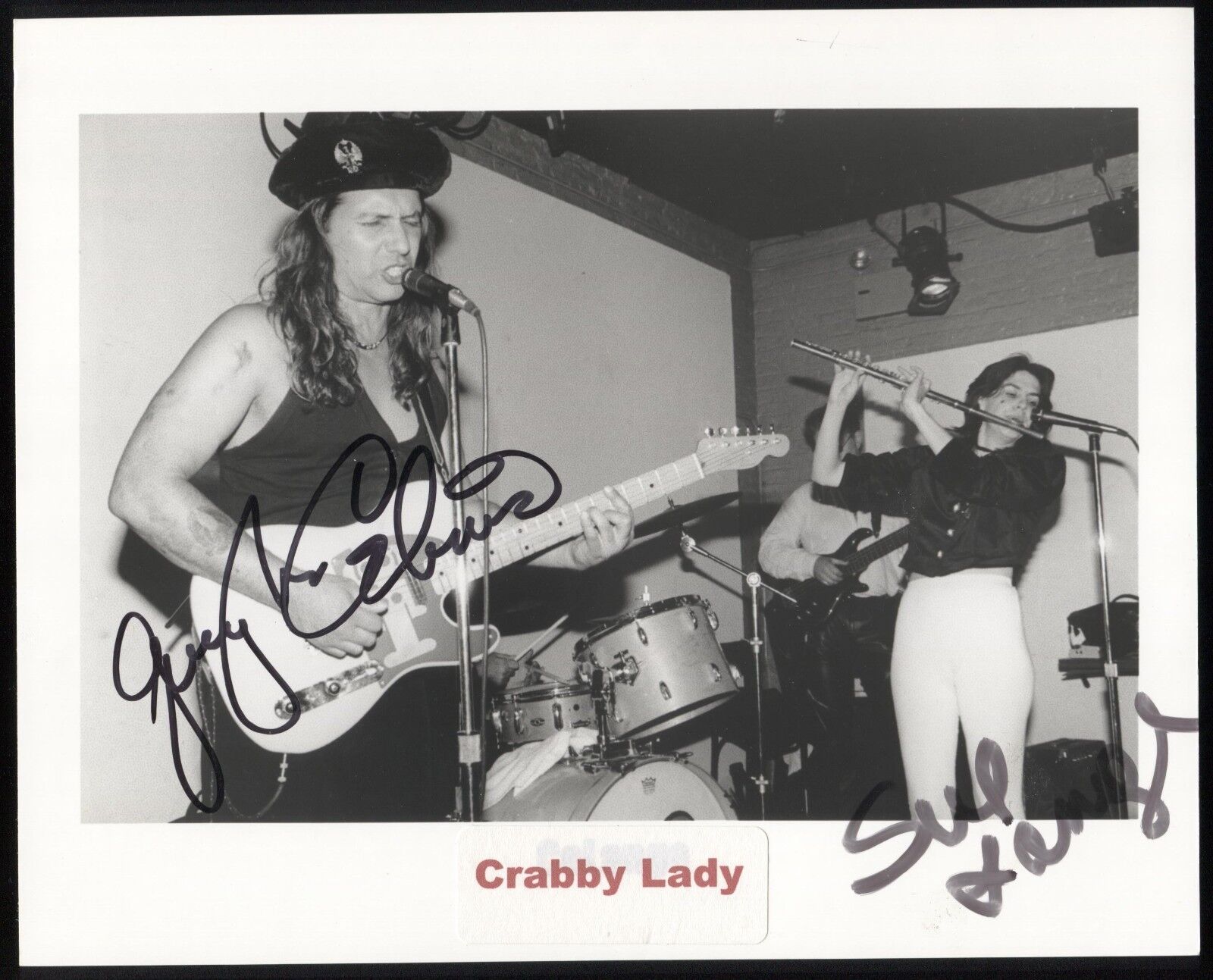 Crabby Lady Full Band Signed 8x10 Photo Poster painting Autographed Photo Poster paintinggraph Vintage