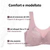 Gioiacombo&trade; Reggiseno Traspirante Con Chiusura Anteriore