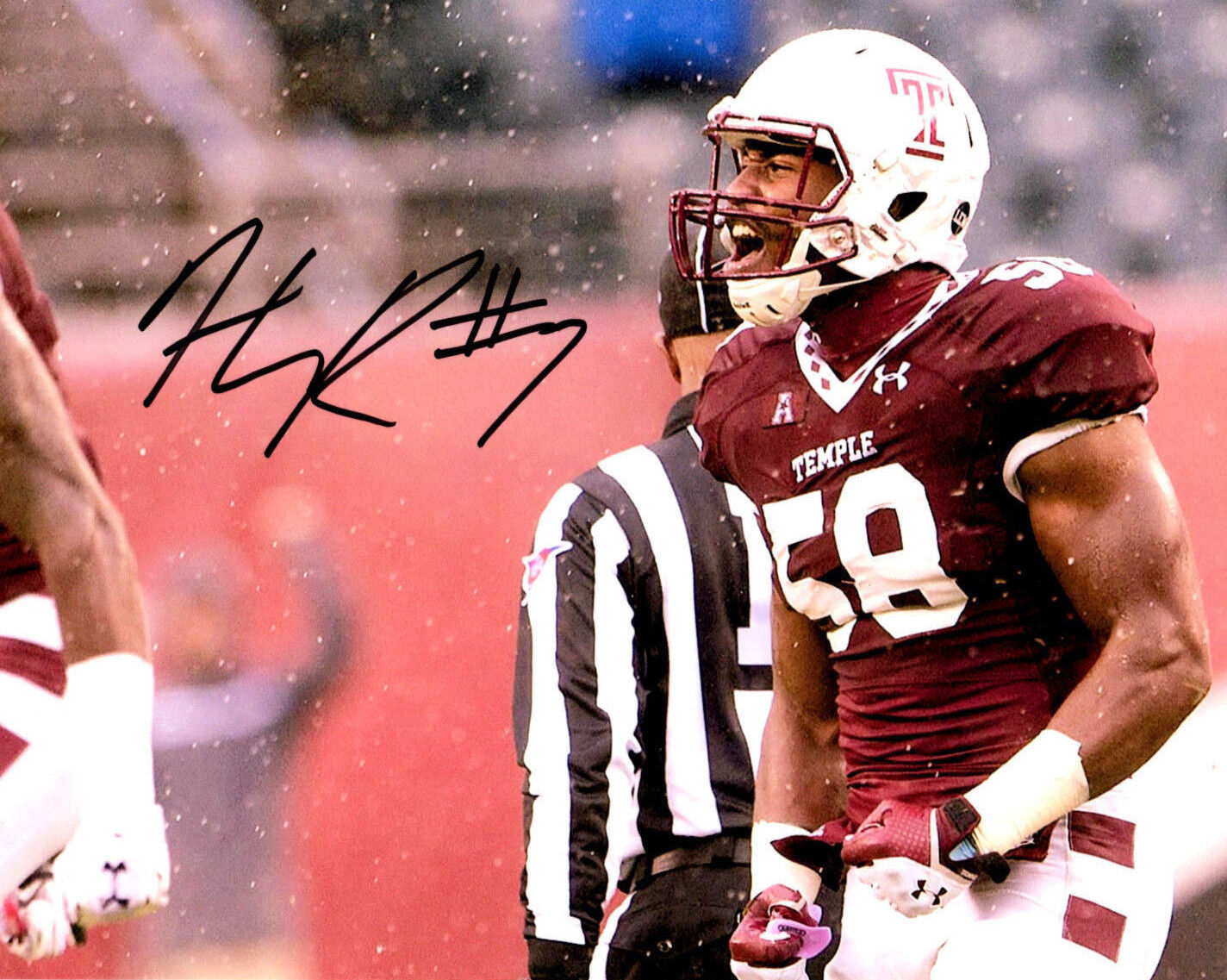 Haason Reddick Temple Owls signed autographed 8x10 football Photo Poster painting Cardinals