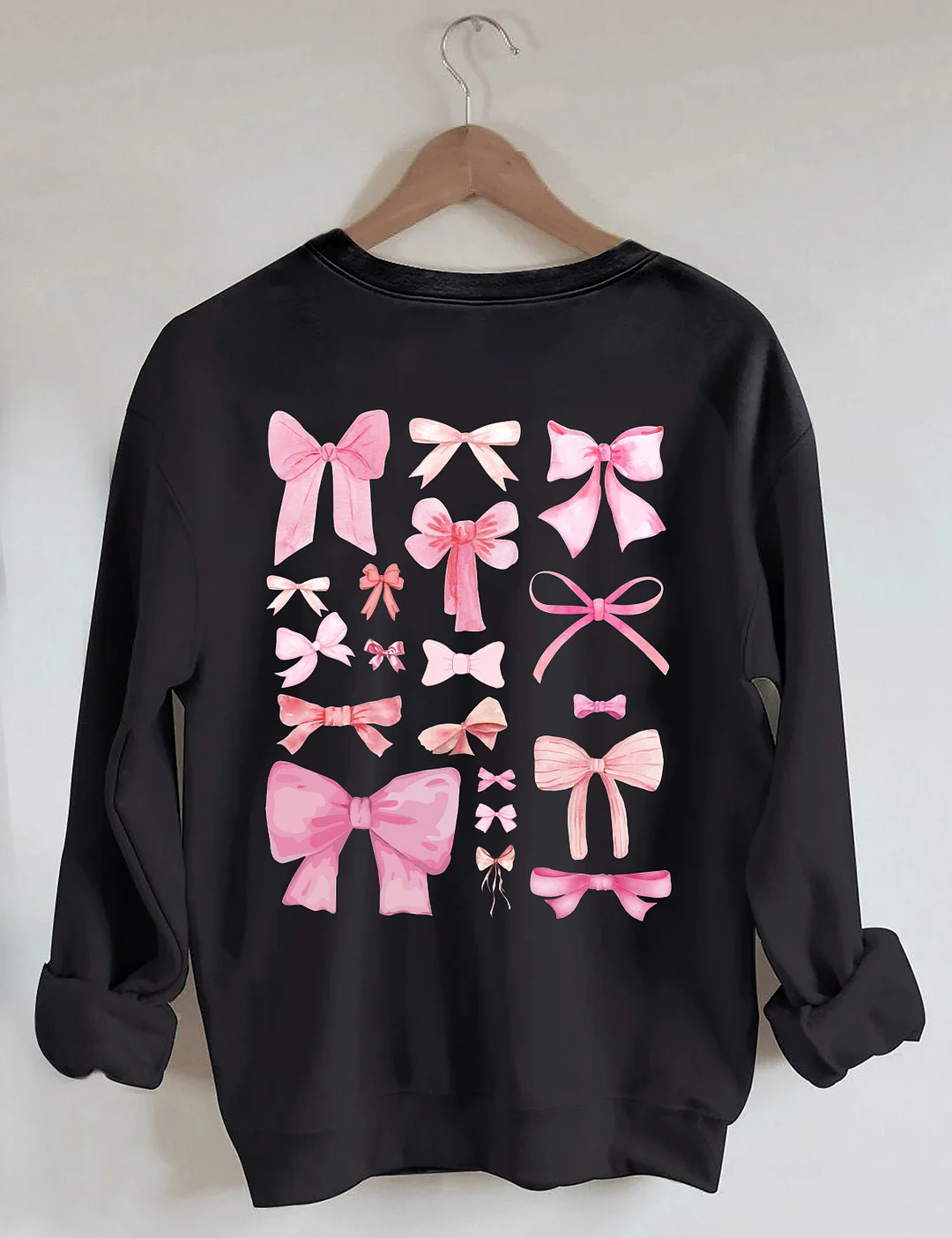 Coquette Pink Bow Y2K Sweatshirt