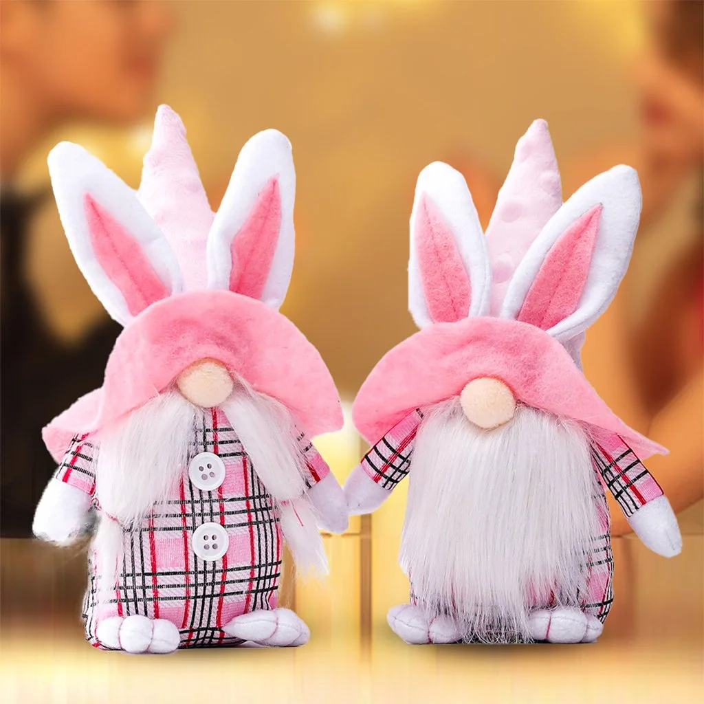 Handmade Scandinavian Bunny Gnome Doll For Easter Gift、、sdecorshop