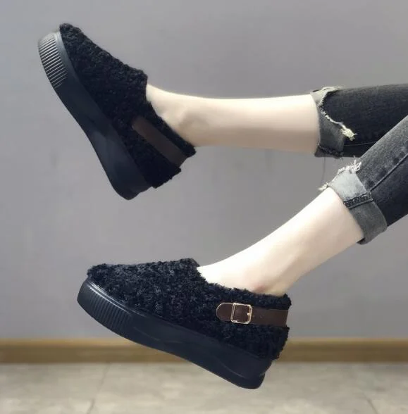 Women Slip on Loafers Ladies Sewing Platform Vulcanized Shoes Woman PU Leather Fashion Casual Footwear Female Comfort Shoe 2020