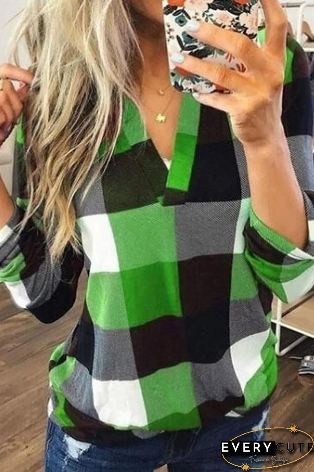 Scotland Plaid Top Shirt