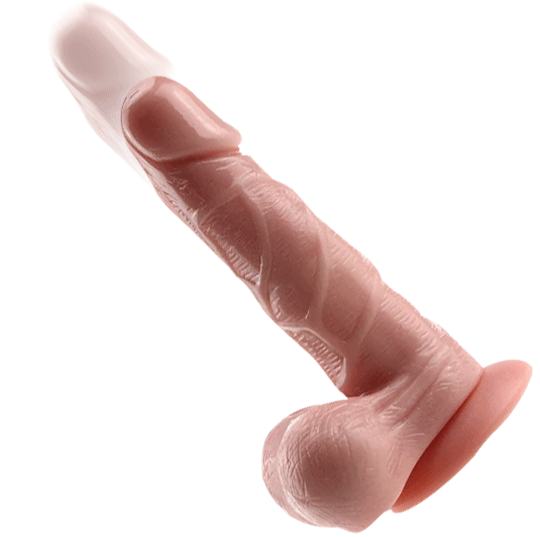 Remote Control Realistic Dildo Vibrator - Rose Toy