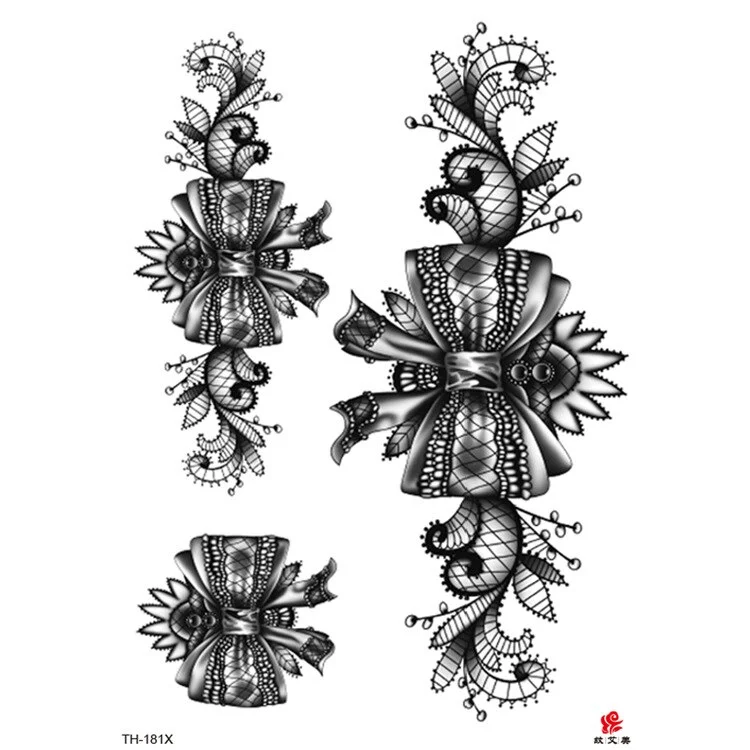 Sdrawing Forest Tattoo Sticker for Men Tiger Wolf Tattoo Death Skull Temporari Tattoo Skeleton Naked Girls Fake Tatoo for Women