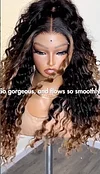 5x5 Lace Closure Wig Wavy Wig 24inches Highlight Hair Pre Plucked Human Hair Wig