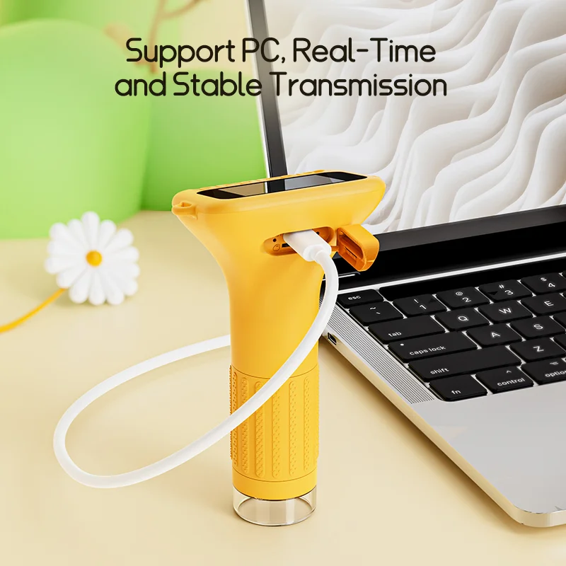 BEBANG Handheld Microscope, 1080P Digital Portable Microscope for Adults Kids, 32GB, 15 Slides