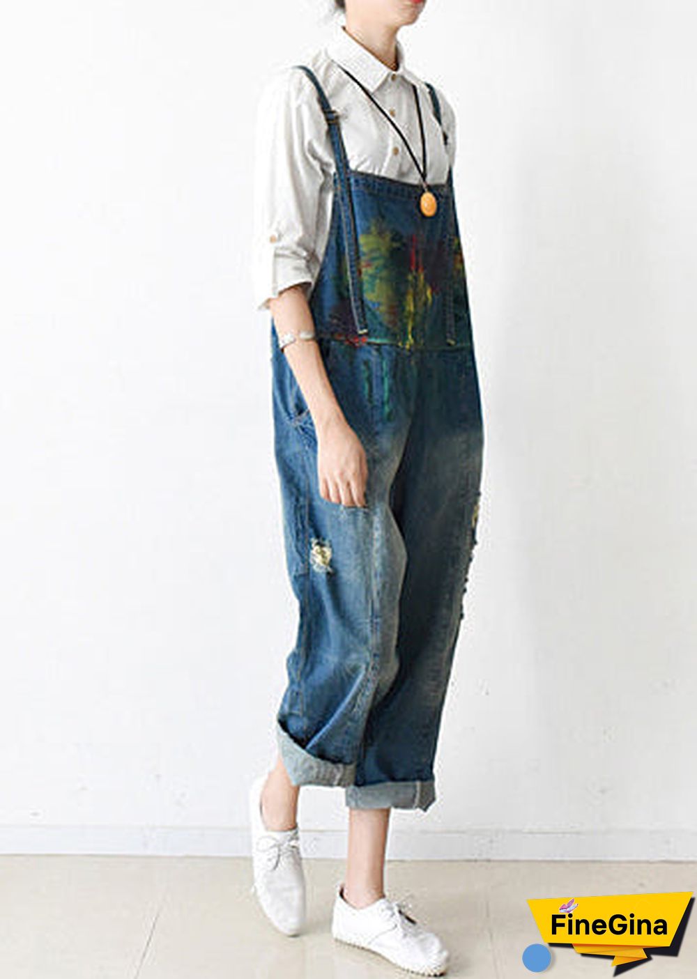 fall oversized denim jumpsuits casual blue jeans denim outfits cute