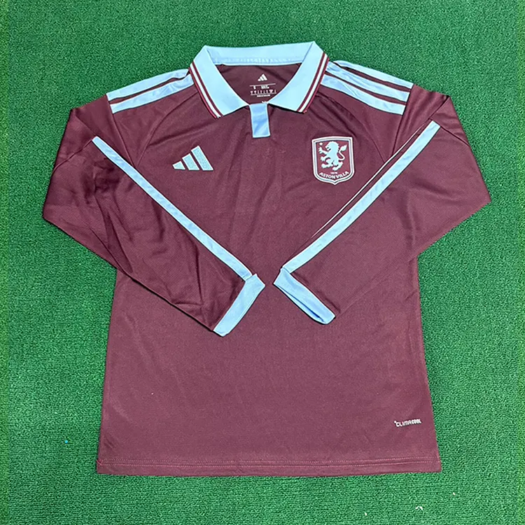 【S~4XL】Aston Villa 26/27 Home Long-Sleeve Jersey 1:1 Thai Quality
