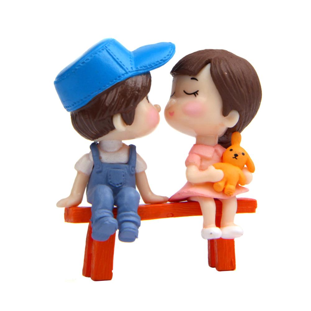 

3pcs/set Lovers Chair Miniature Landscape DIY Ornament for Garden Dollhouse, 501 Original