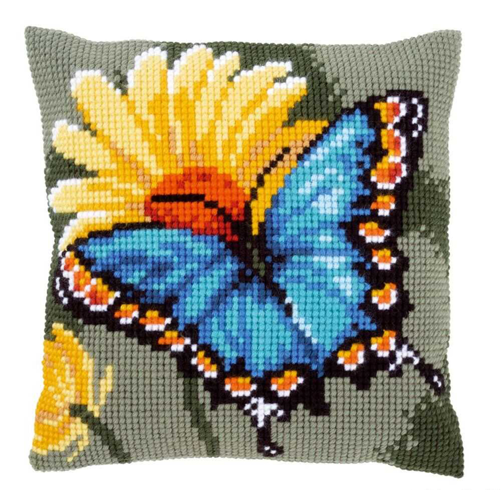 

Butterfly - 11CT Stamped Cross Stitch Pillowcase - 40*40CM, 501 Original