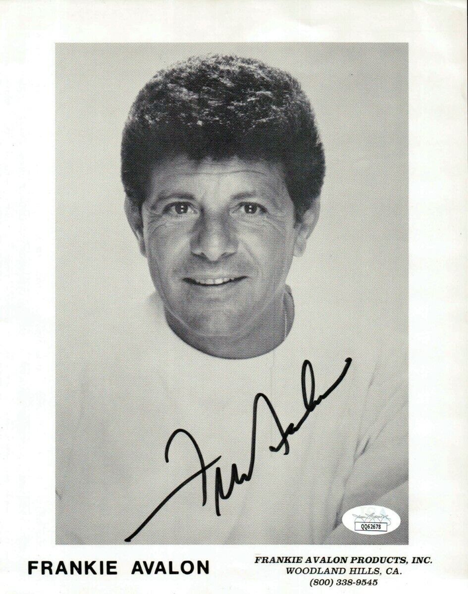 Frankie Avalon Signed Autographed 8X10 Photo Poster painting Promotional Head Shot JSA QQ62678