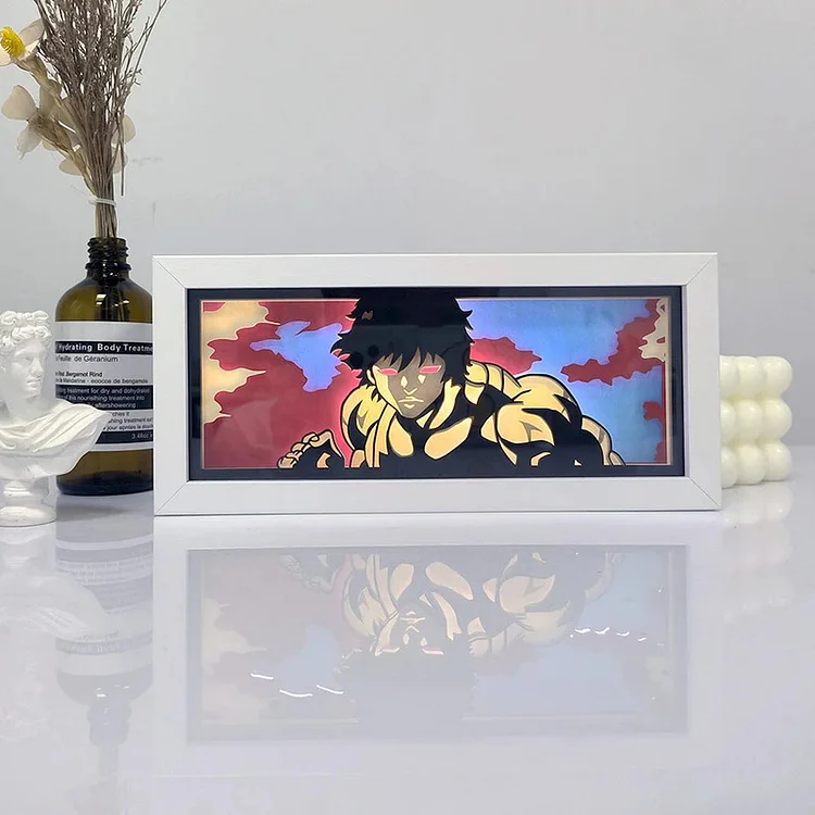 3D LED Box Light - Baki the Grappler-Baki Hanma