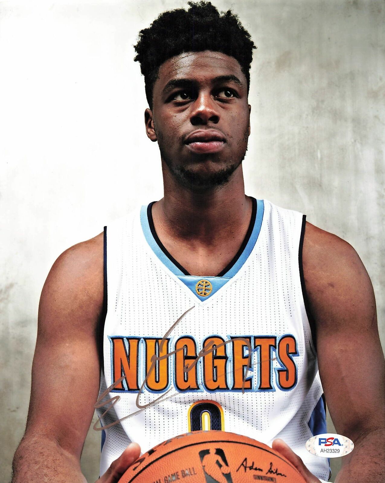 Emmanuel Mudiay signed 8x10 Photo Poster painting PSA/DNA Denver Nuggets Autographed Jazz