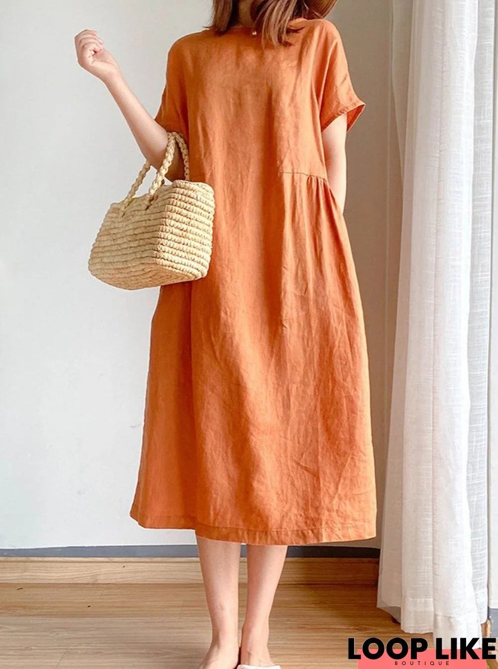 Women Casual Plain Dress