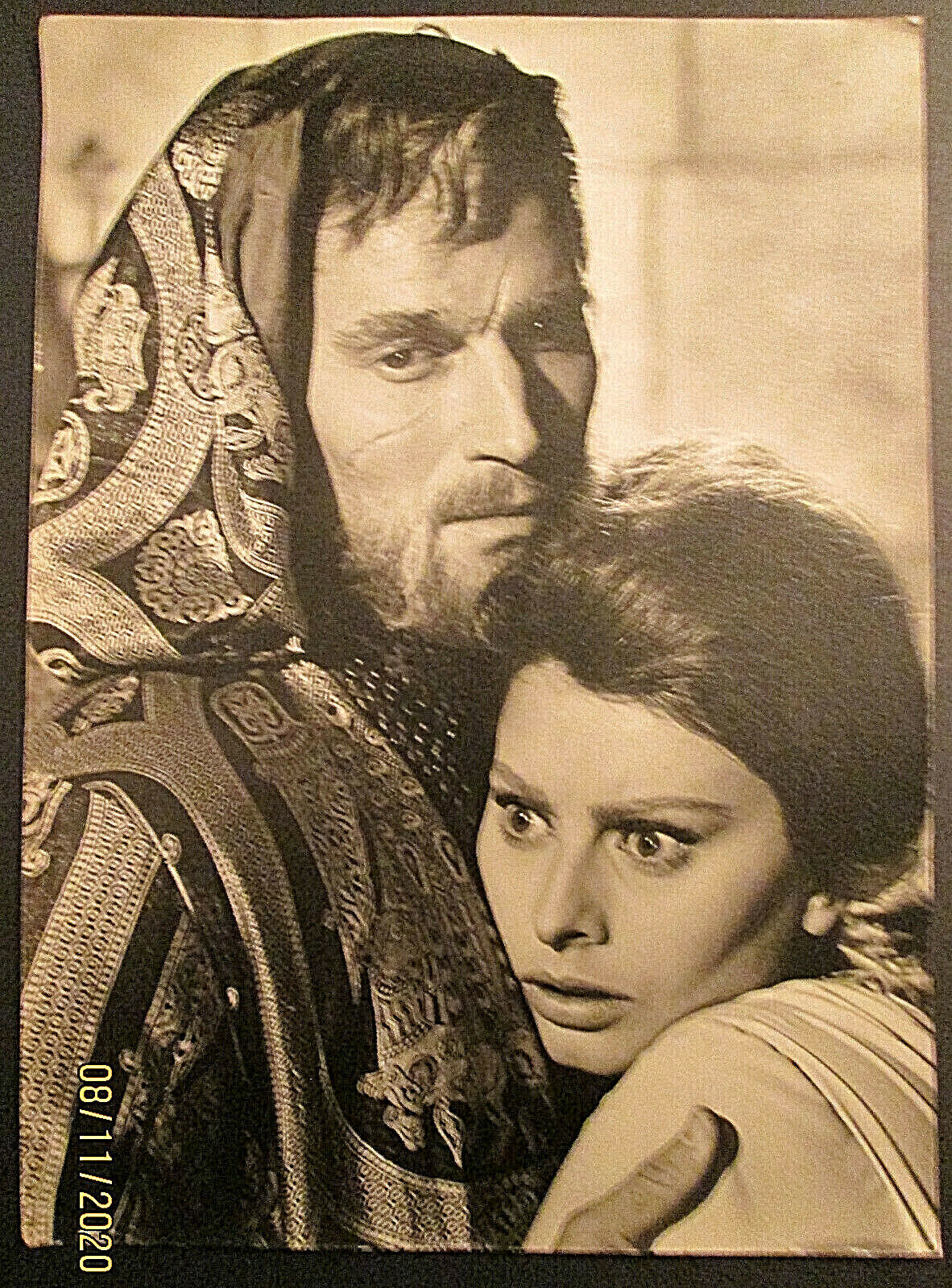 CHARLTON HESTON,SOPHIA LOREN (EL CID) ORIG,11X14 Photo Poster painting (CLASSIC EPIC FILM)