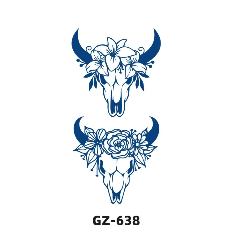 Sdrawing 2022 New Punk Trend Temporary Tattoo Lion Tiger Animal Pattern Juice Tattoo Waterproof Lasting Hot Girl Y2k Fake Tattoo