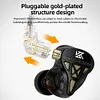 KZ-DQS In Ear Wired Earphones Dynamic Professional HIFI Headset Noise Cancelling