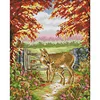 Warm Deer Mother And Son - 11CT Stamped Cross Stitch 36*42cm(Brand)