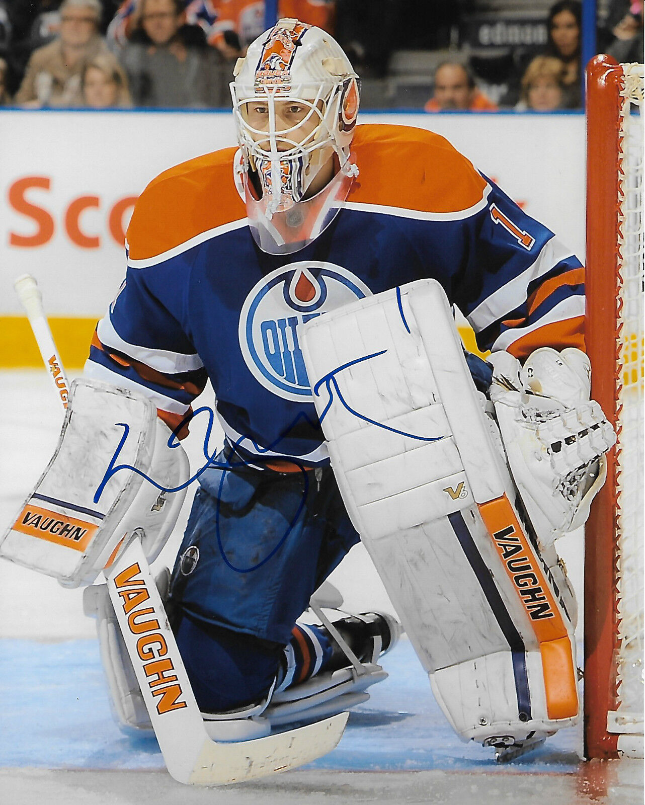 Edmonton Oilers Laurent Brossoit Autographed Signed 8x10 NHL Photo Poster painting COA D