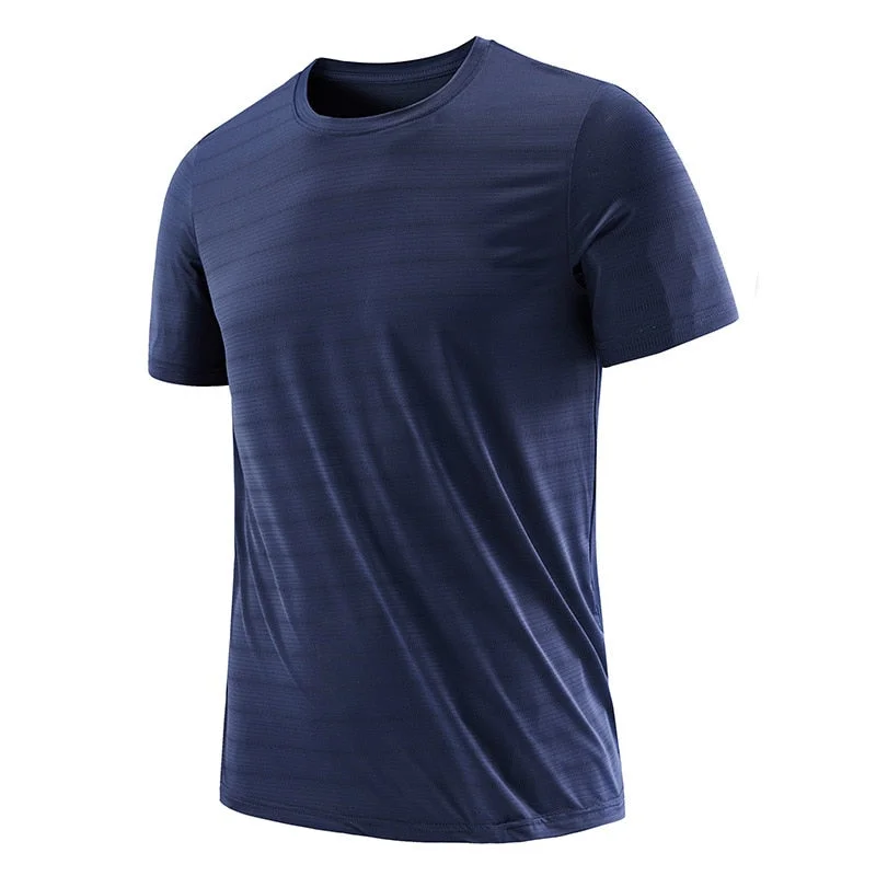 Quick Dry Sport T Shirt Men 2021 Short Sleeves Summer Casual Mesh Cotton Plus OverSize 6XL 7XL 8XL Top Tees GYM Tshirt Clothes