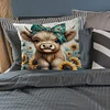 Highland Cow Sunflower-11CT Stamped Cross Stitch Pillowcase 45*45cm