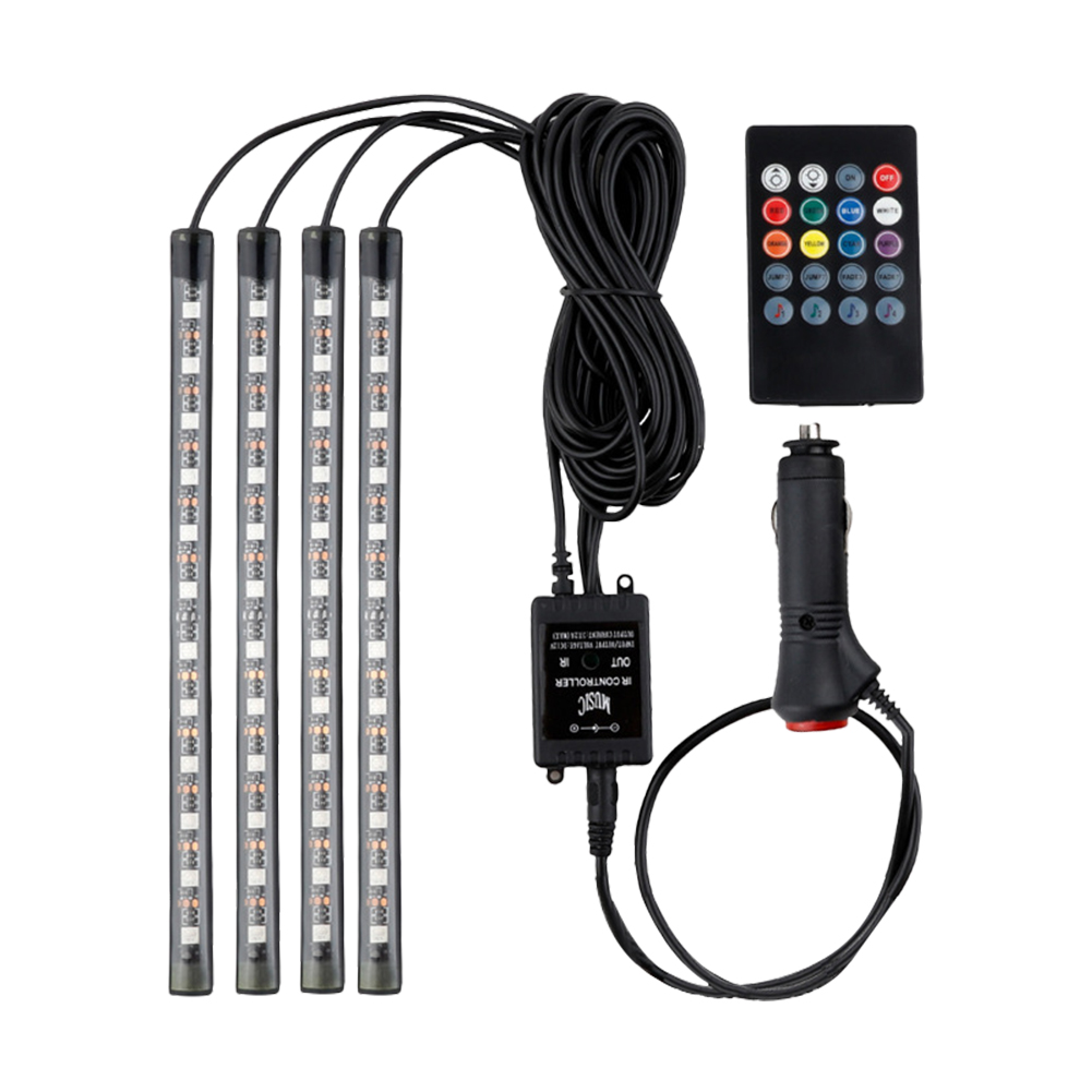 

7-Color RGB Interior Lighting Kit Automobile Atmosphere Car Interior Lights, 501 Original