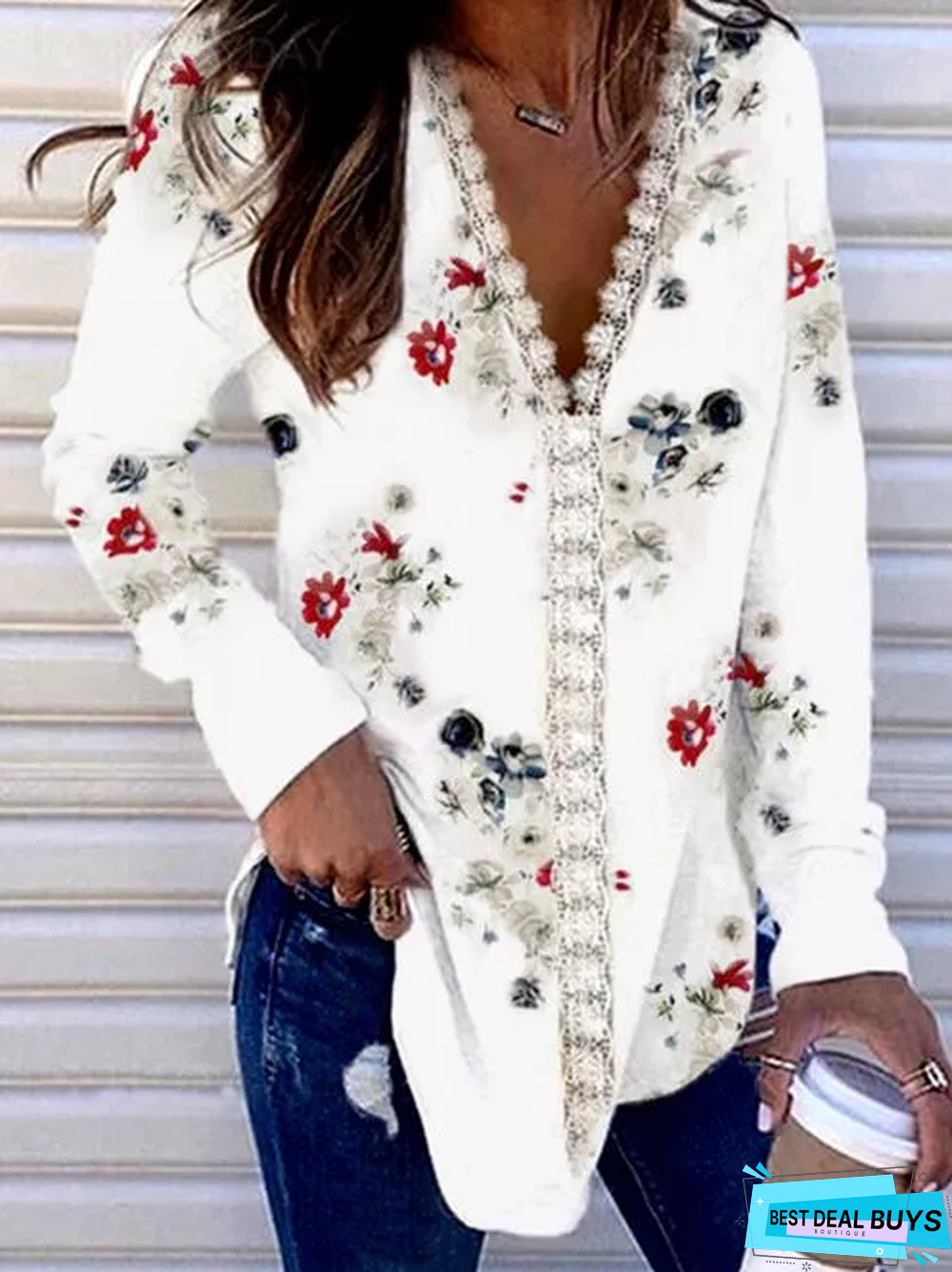 Long Sleeve Casual Tunic Blouse