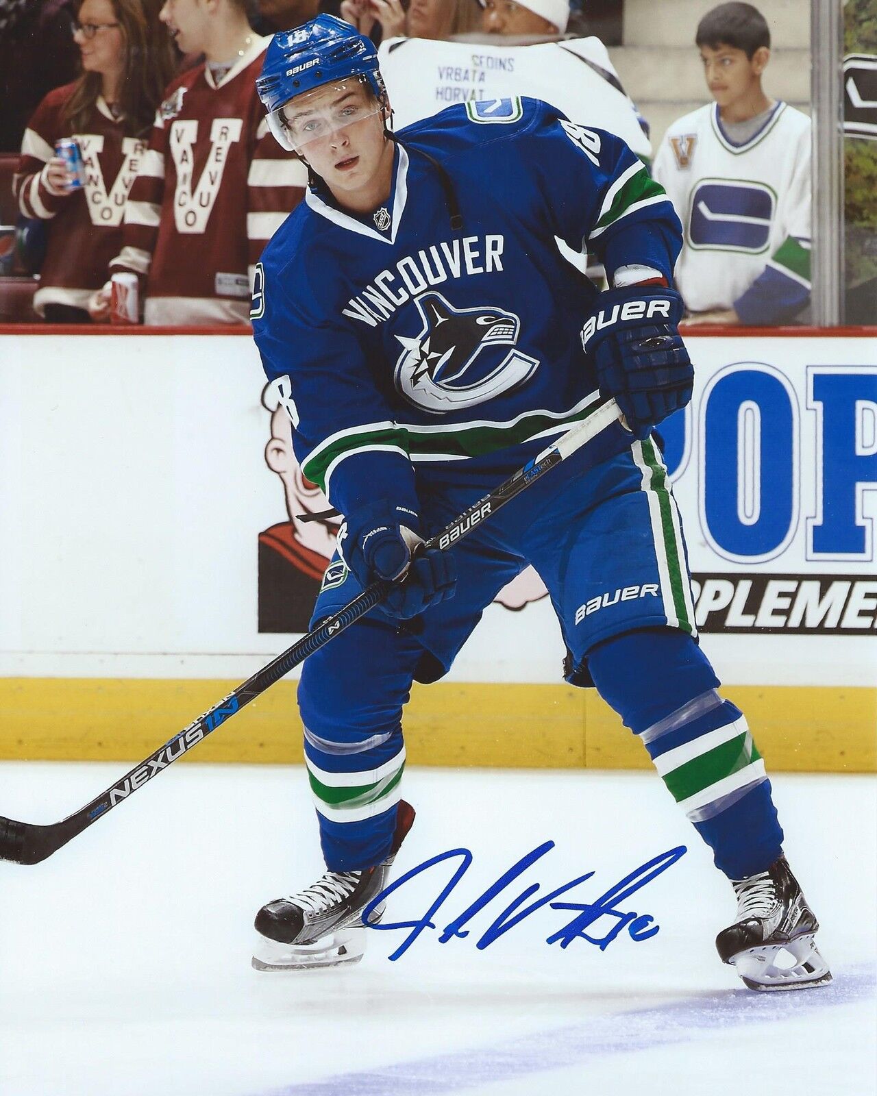 Jake Virtanen Signed 8×10 Photo Poster painting Vancouver Canucks Autographed COA